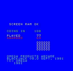 Cal Omega 8.0 (Arcade Black Jack)