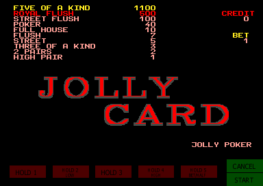 Jolly Card (Italian, bootleg)