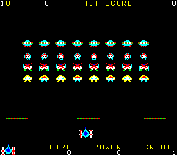 unknown 'Space Invaders' gambling game